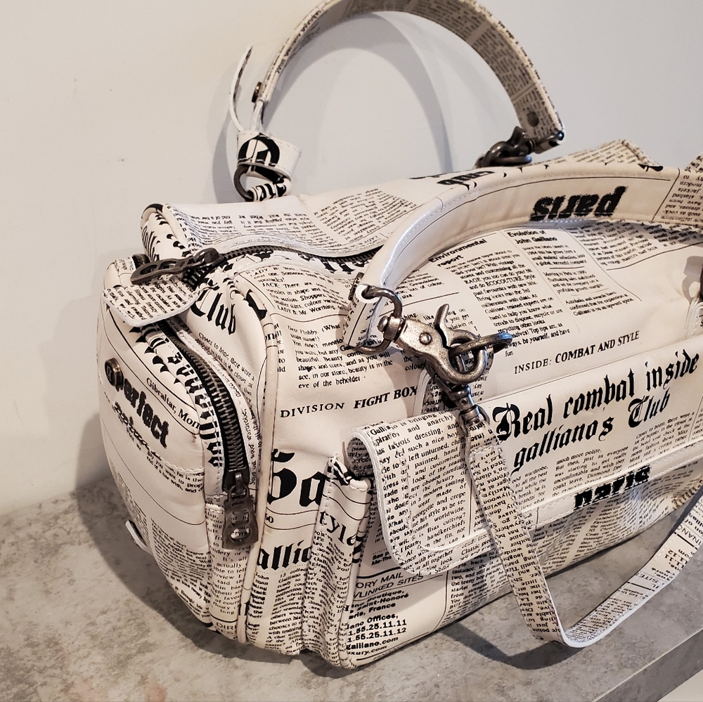 GALLIANO GAZETTE CHUNKY BAG - Picture 3 of 16